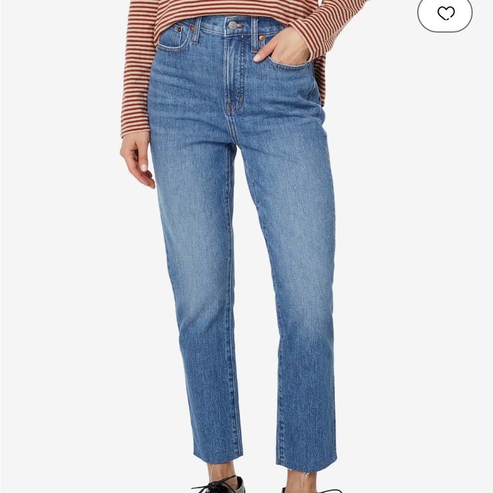 Madewell The Tall Perfect Vintage Jean in Earlside Wash: Raw-Hem, Size 27T